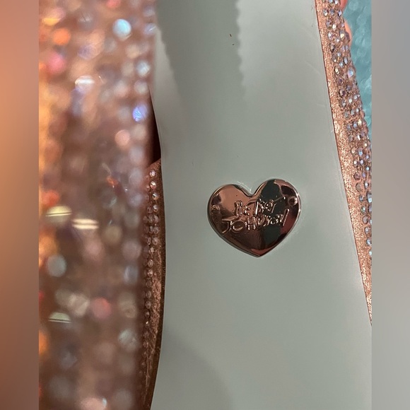 NEW IN BOX BLUE BY BETSEY JOHNSON RHINESTONE HEELS - Picture 9 of 13